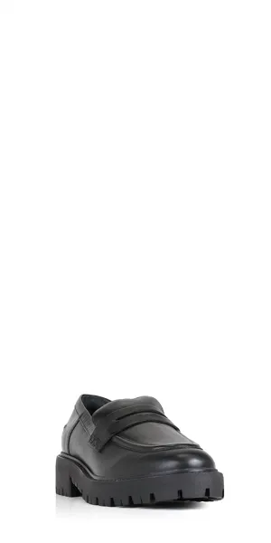 Women's Christie Leather Loafers In Black