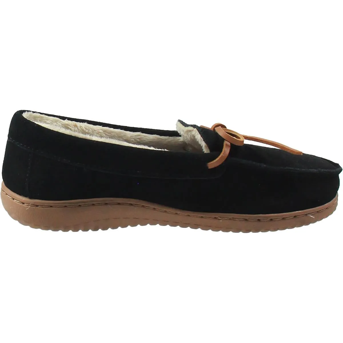 Womens Comfort Insole Faux Suede Loafer Slippers