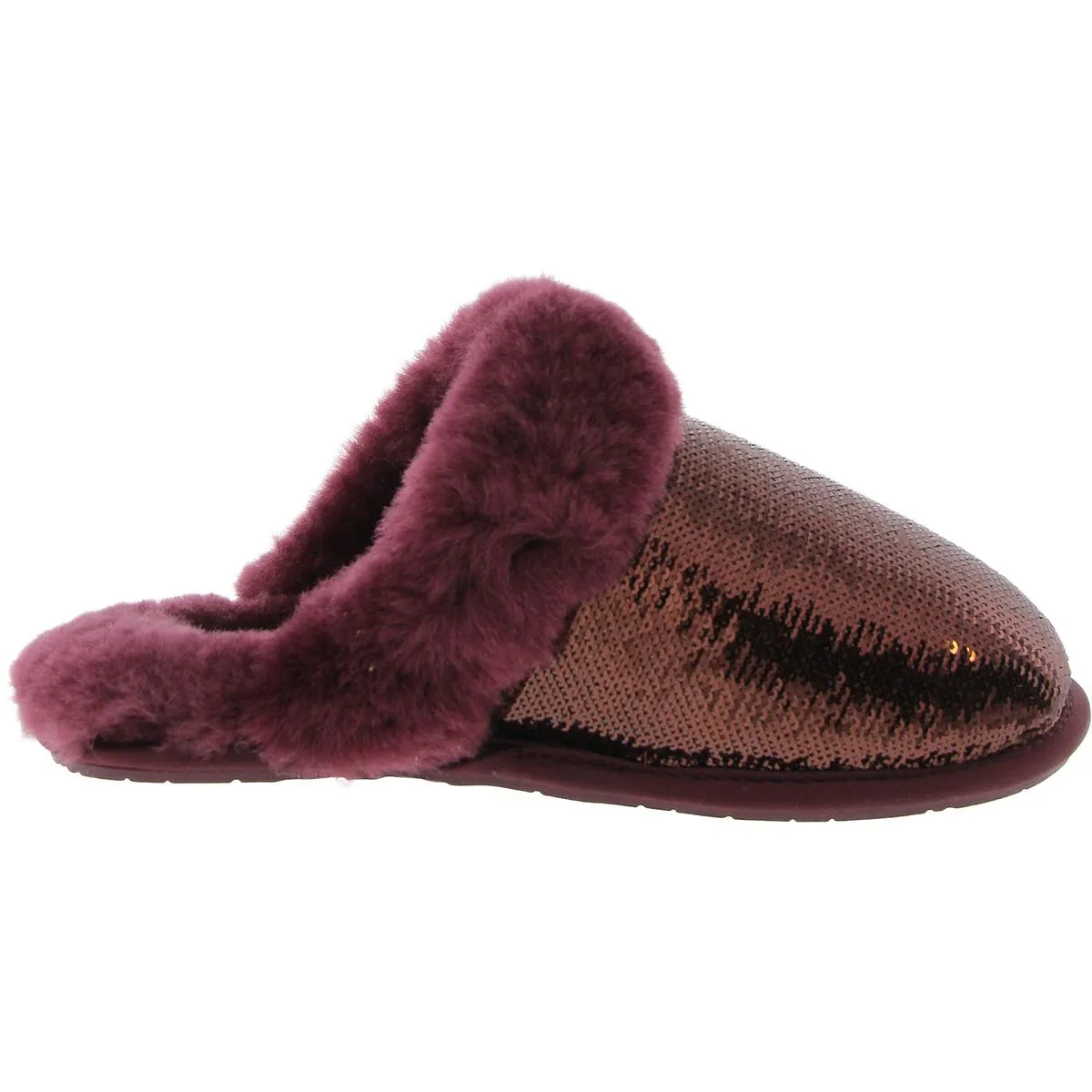 Womens Embellished Slide Slippers