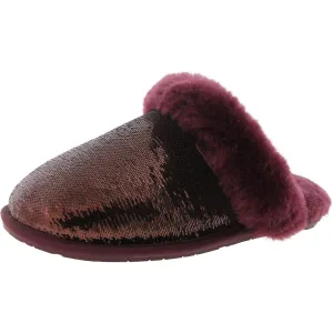 Womens Embellished Slide Slippers
