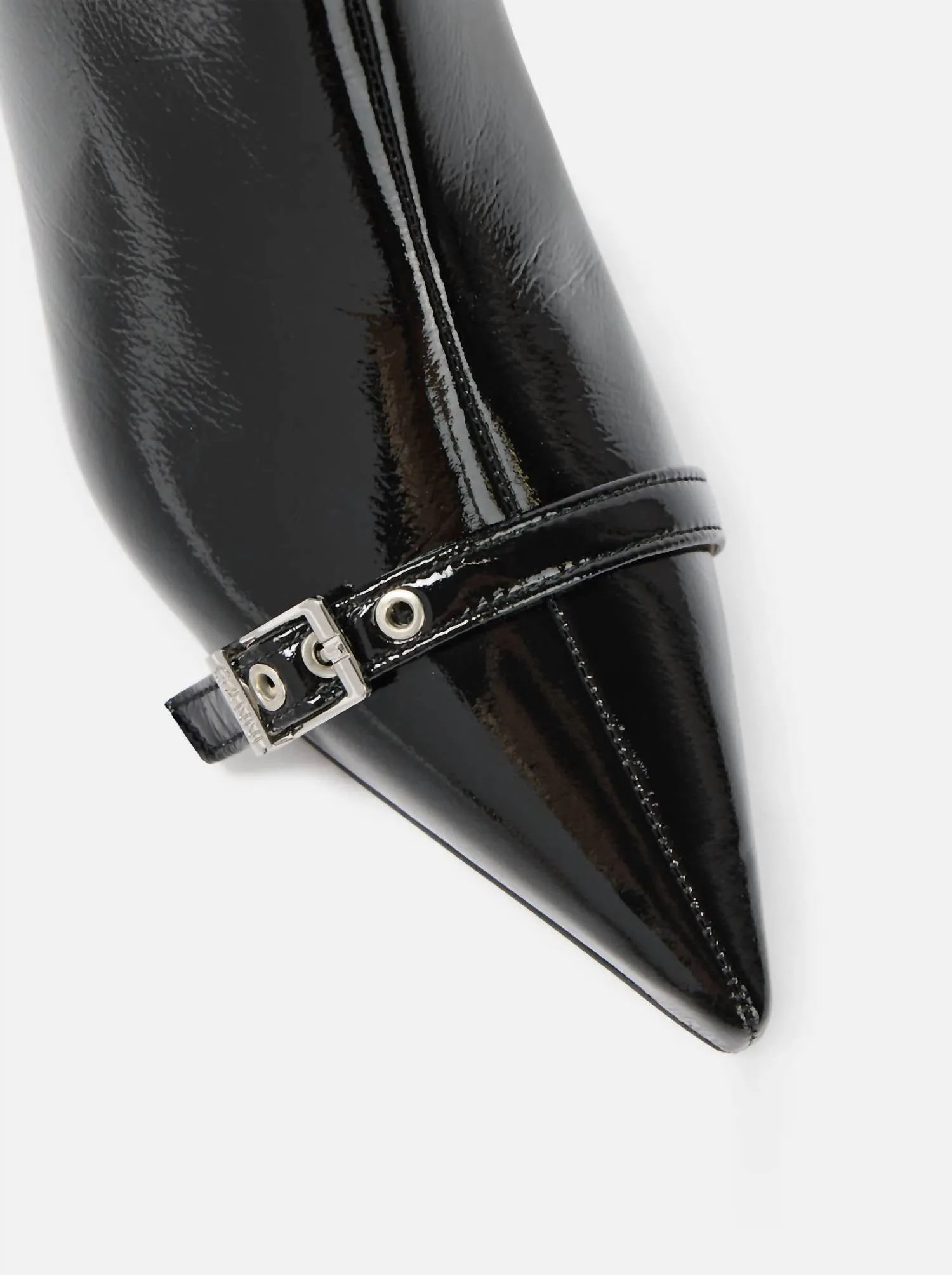 Women's Eyelets Kitten Heel Boots In Black