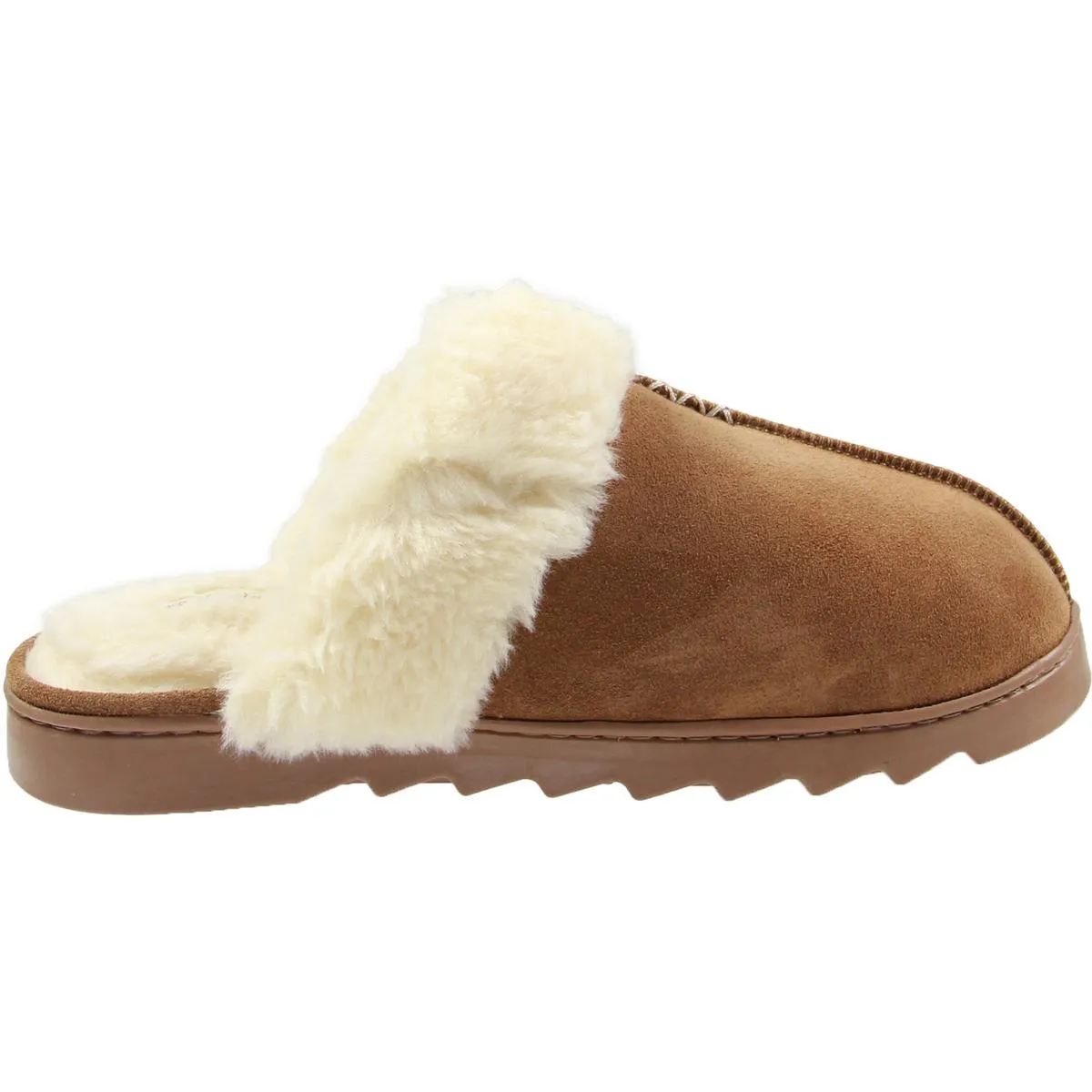 Womens Faux Fur Manmade Slide Slippers