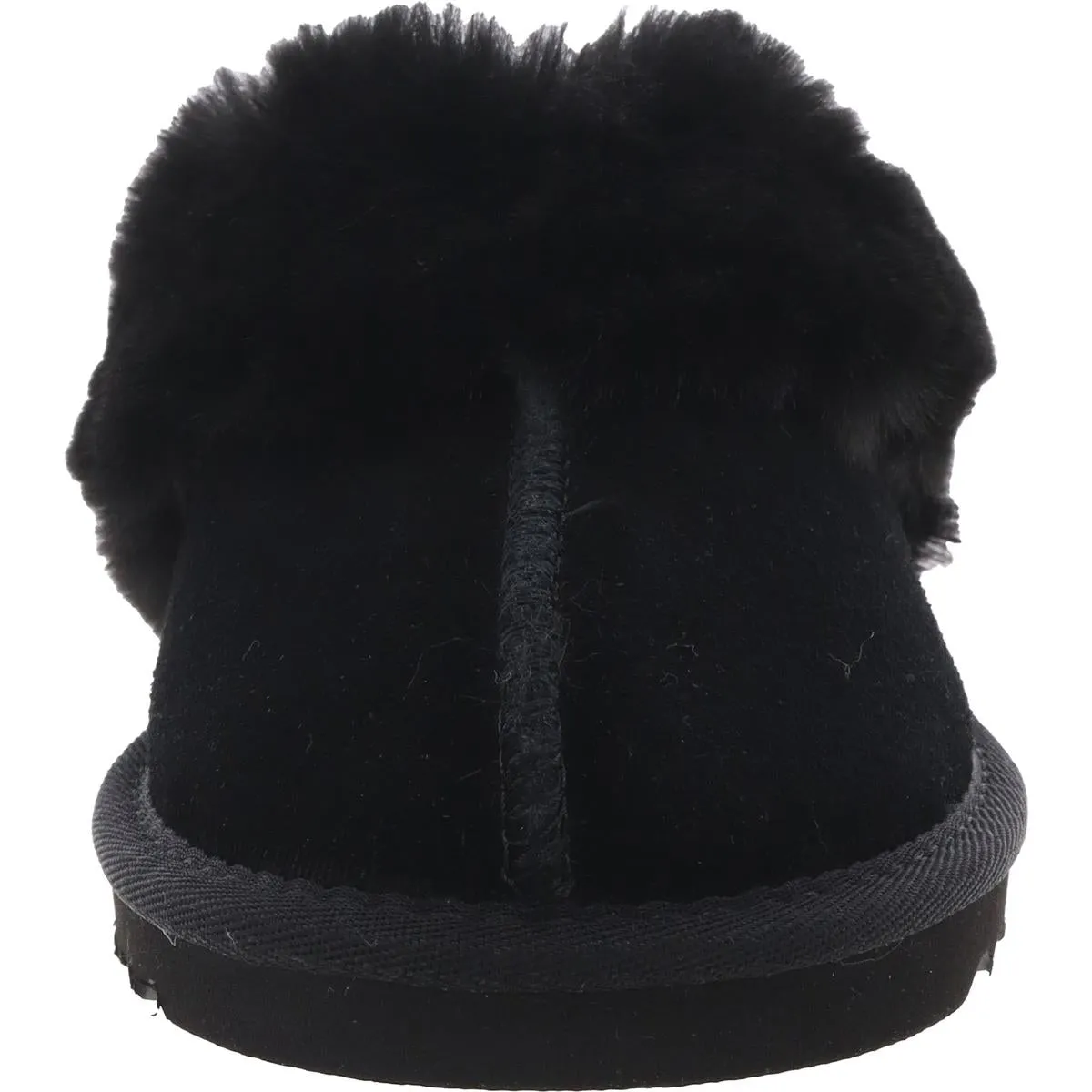 Womens Faux Fur Suede Slide Slippers