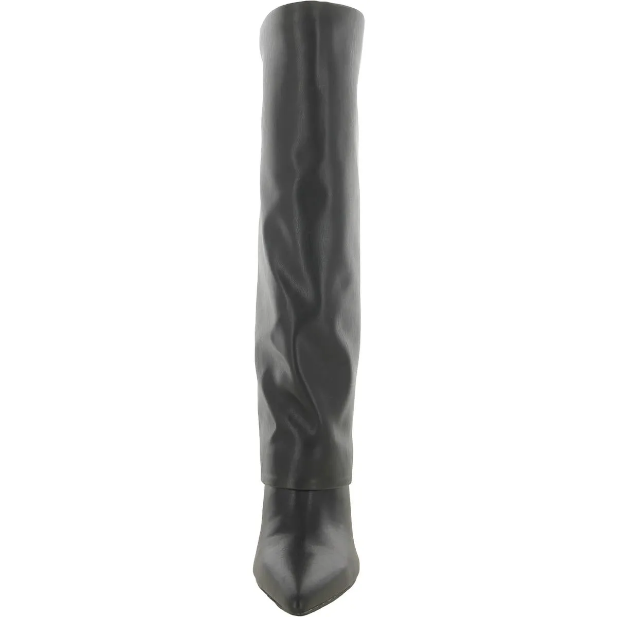 Womens Faux Leather Pointed Toe Knee-High Boots