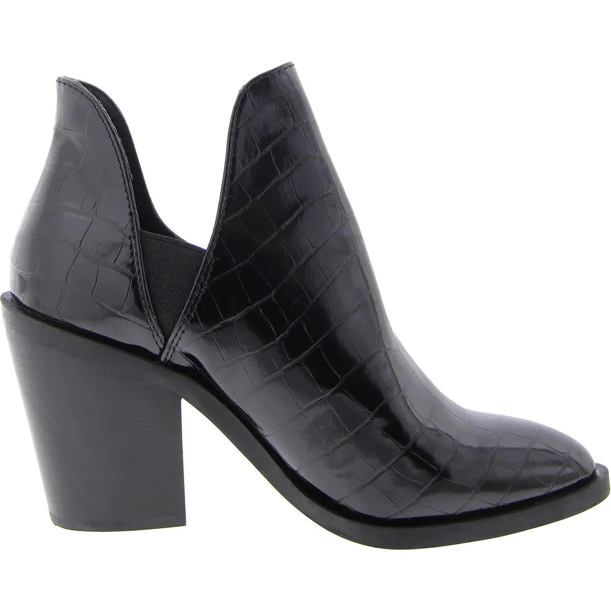 Womens Faux Leather Pointed Toe Shooties