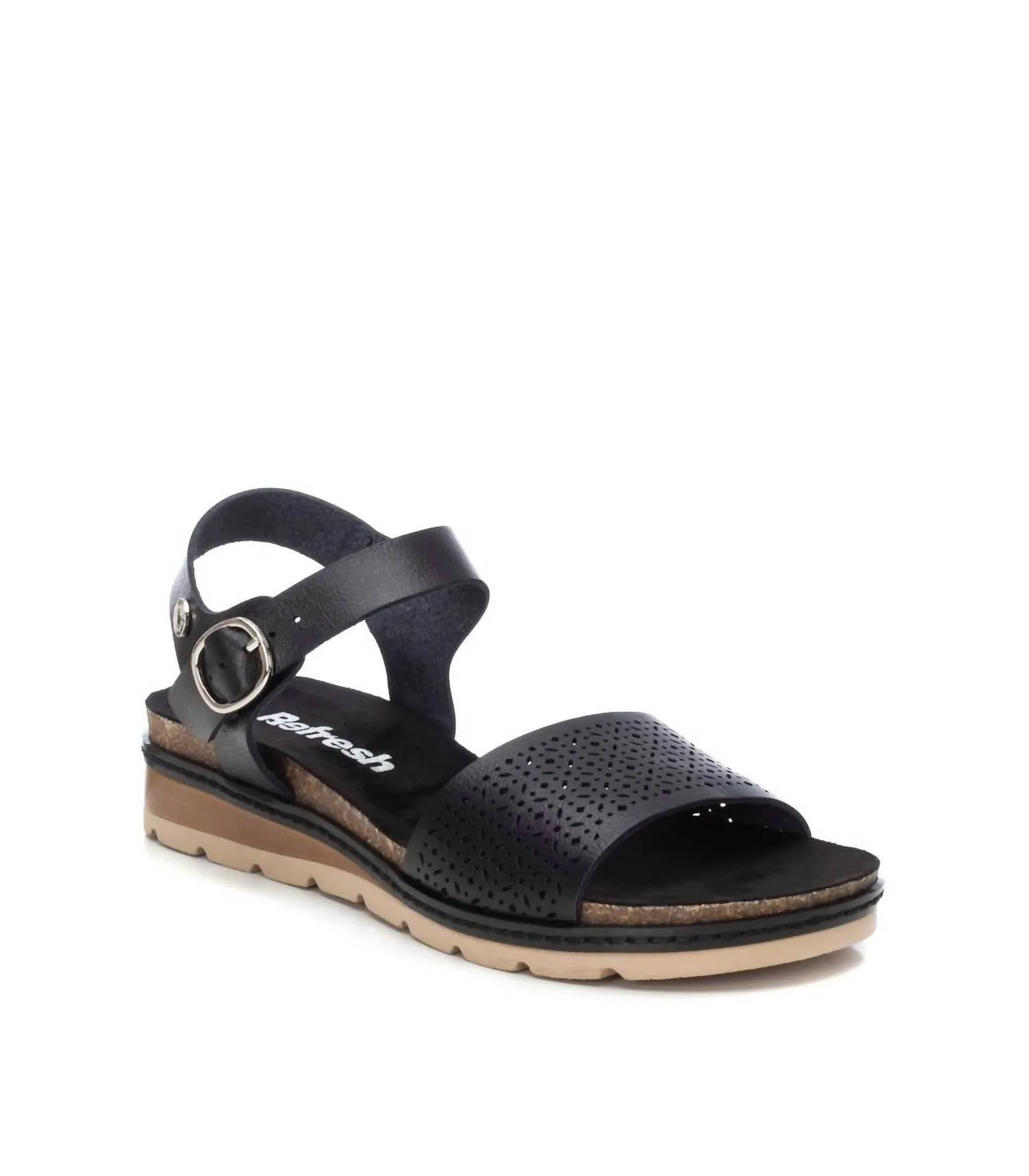 Women's Flat Sandals In Black