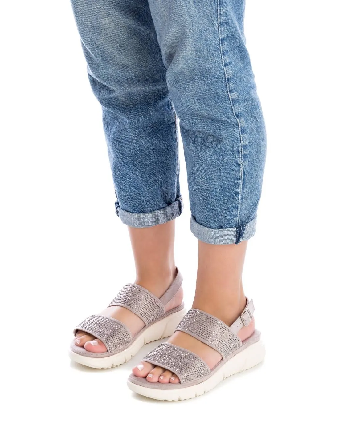 Women's Flat Suede Sandals By XTI_