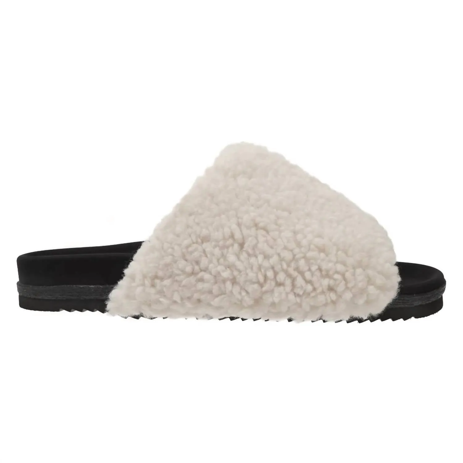 Women's Fuzzy Slipper In White