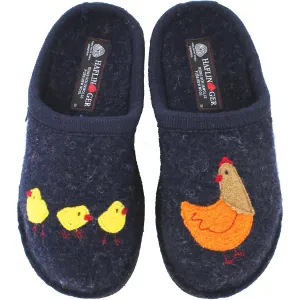 Women's Gallina Boiled Wool Slipper In Captain's Blue