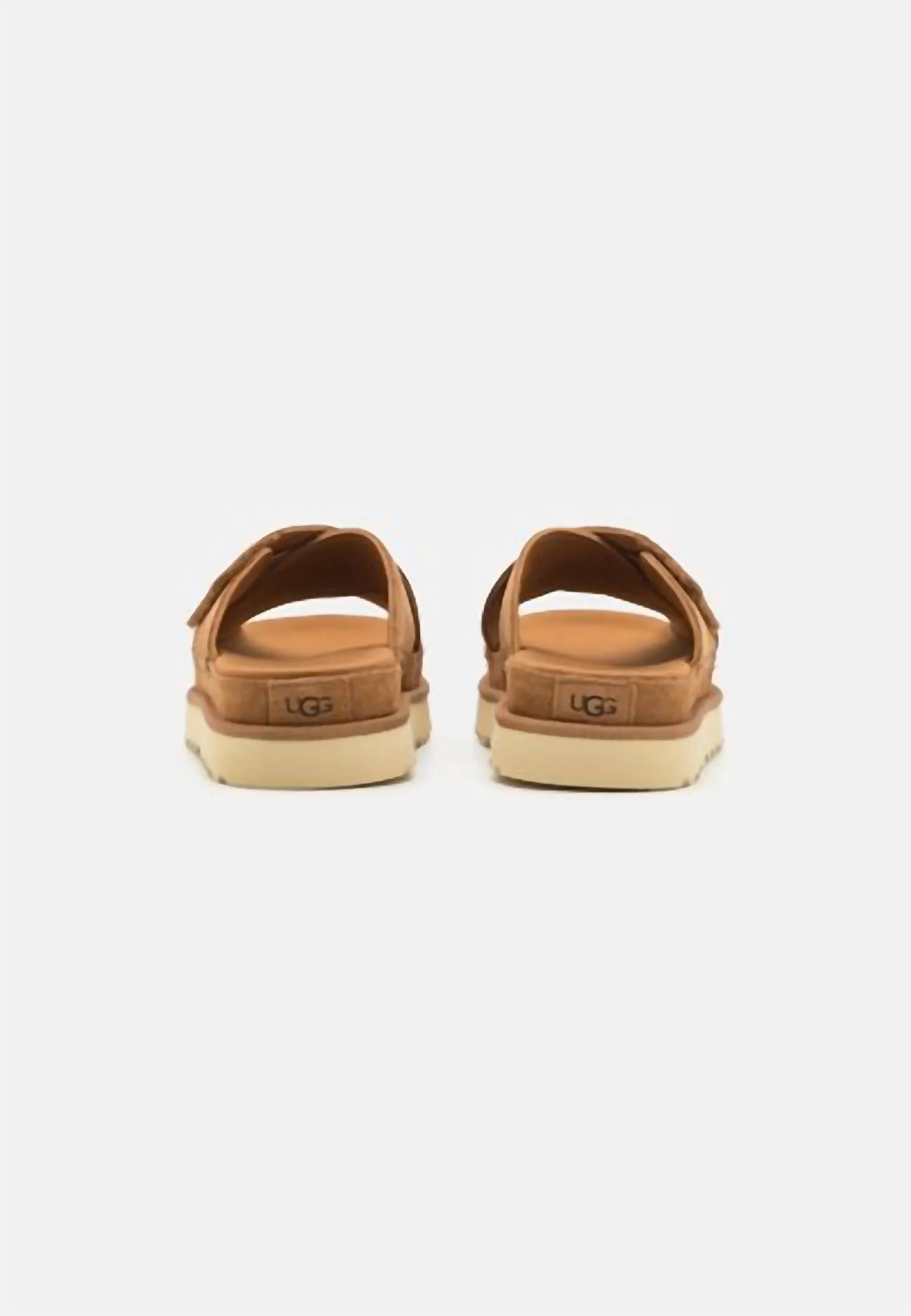 Women's Goldenstar Cross Slide In Chestnut