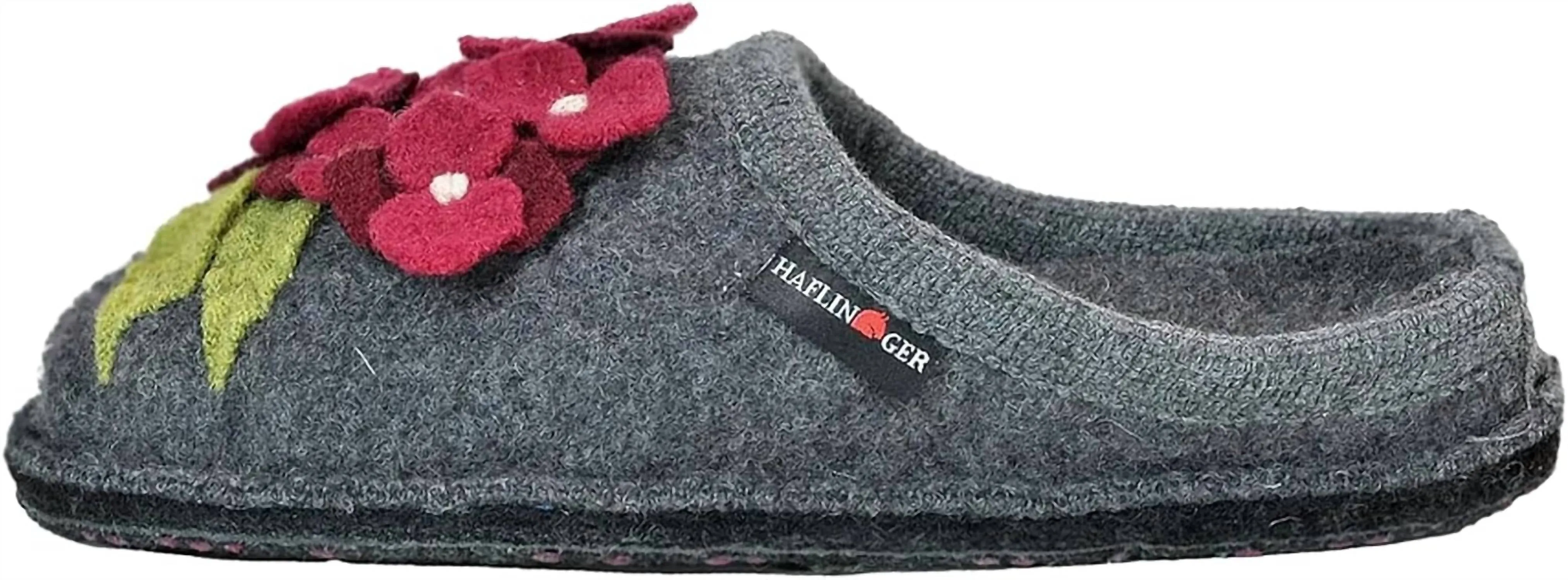 Women's Hortensia Boiled Wool Slipper In Grey