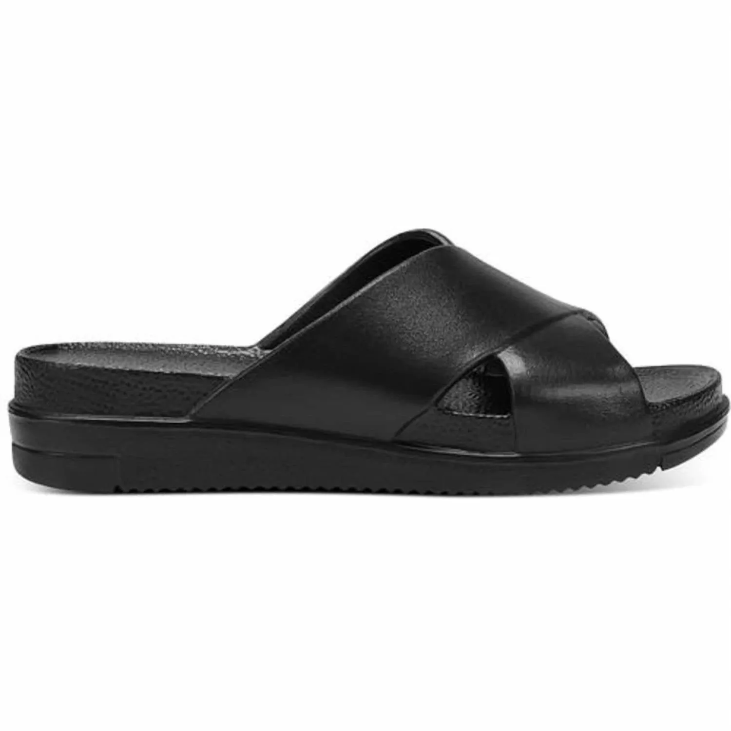 Women's Islla Crisscross Slide Wedge Sandals In Black