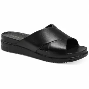 Women's Islla Crisscross Slide Wedge Sandals In Black