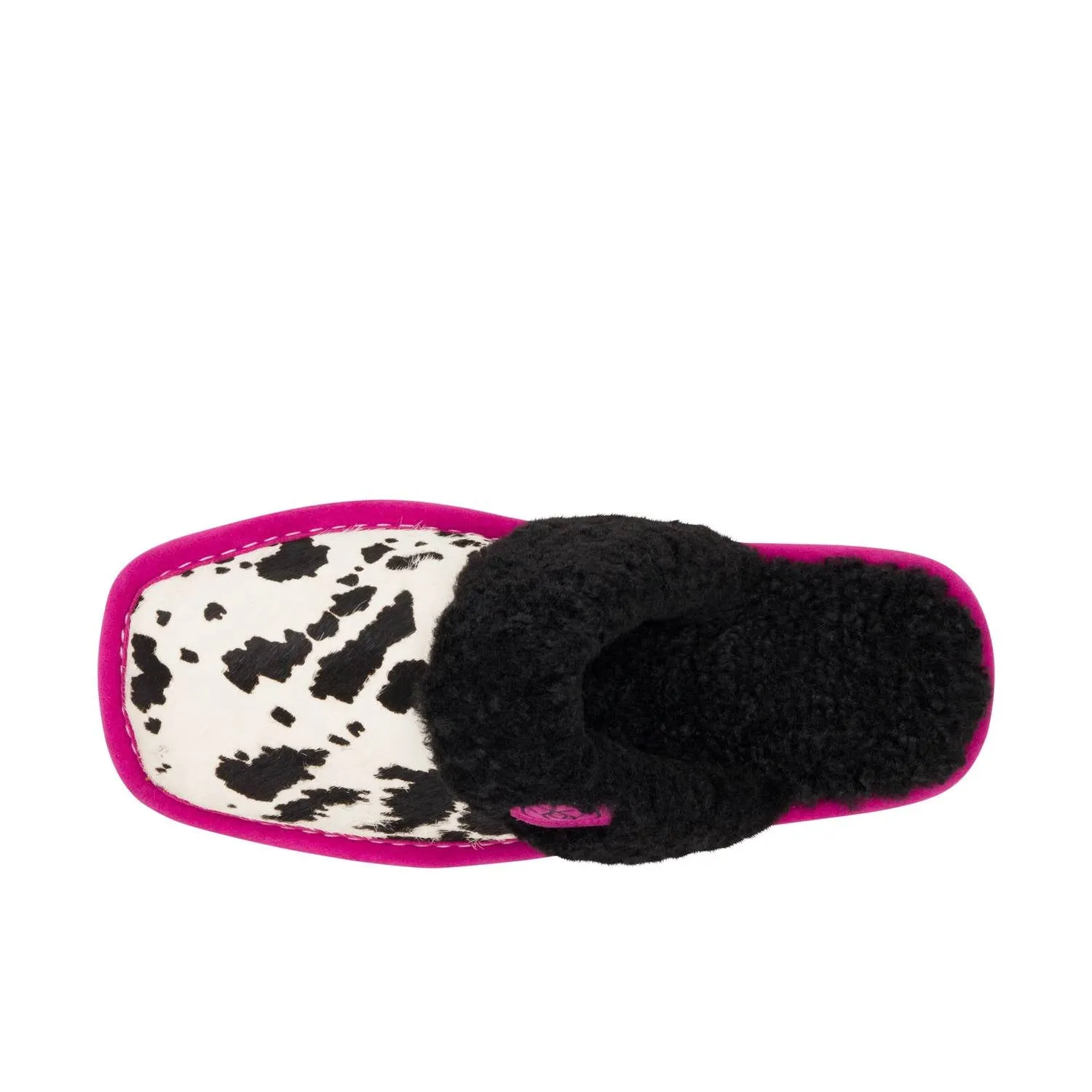 Women's Jackie Square Toe Exotic Print Pink Pony Slipper In Multi