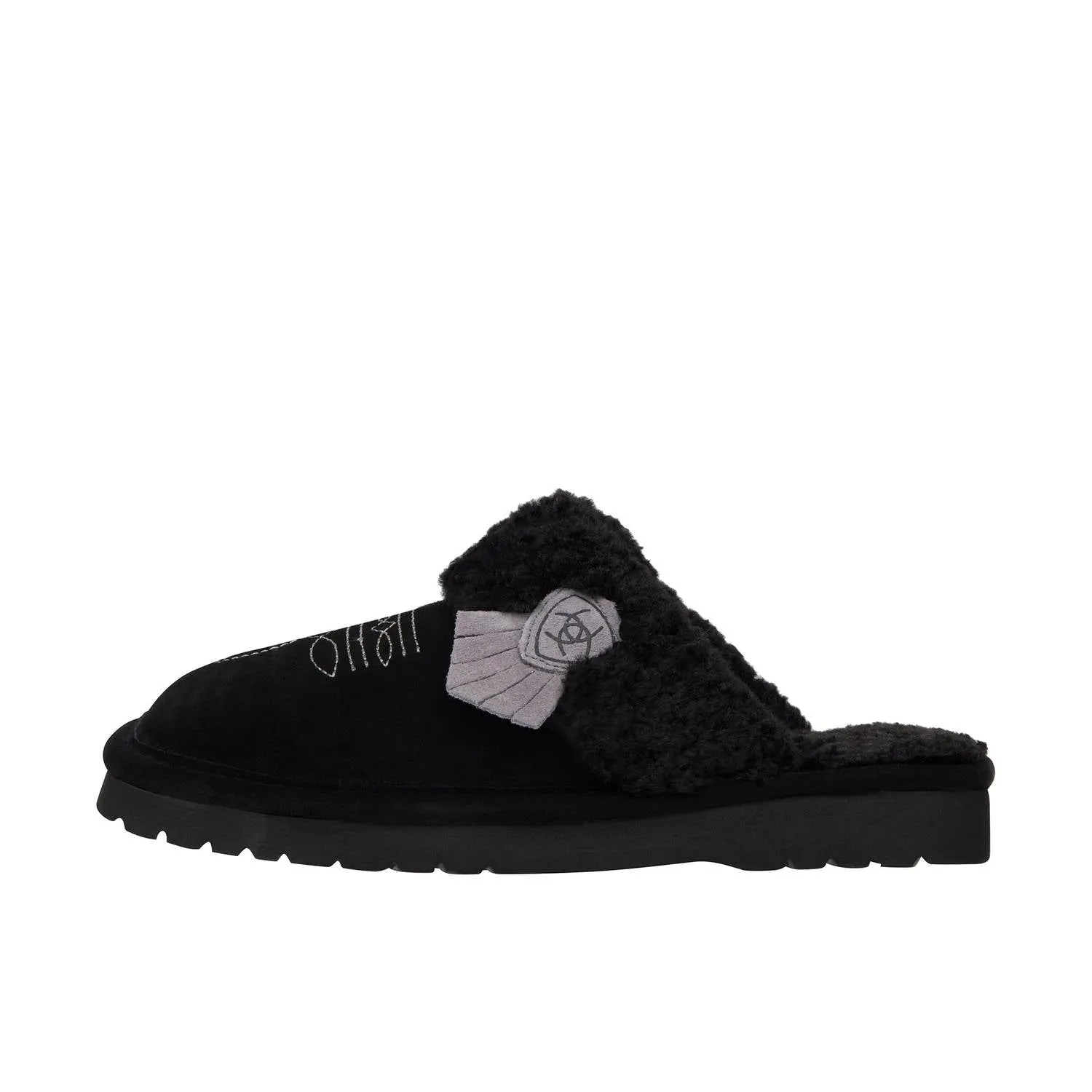 Women's Jackie Square Toe Slipper In Black