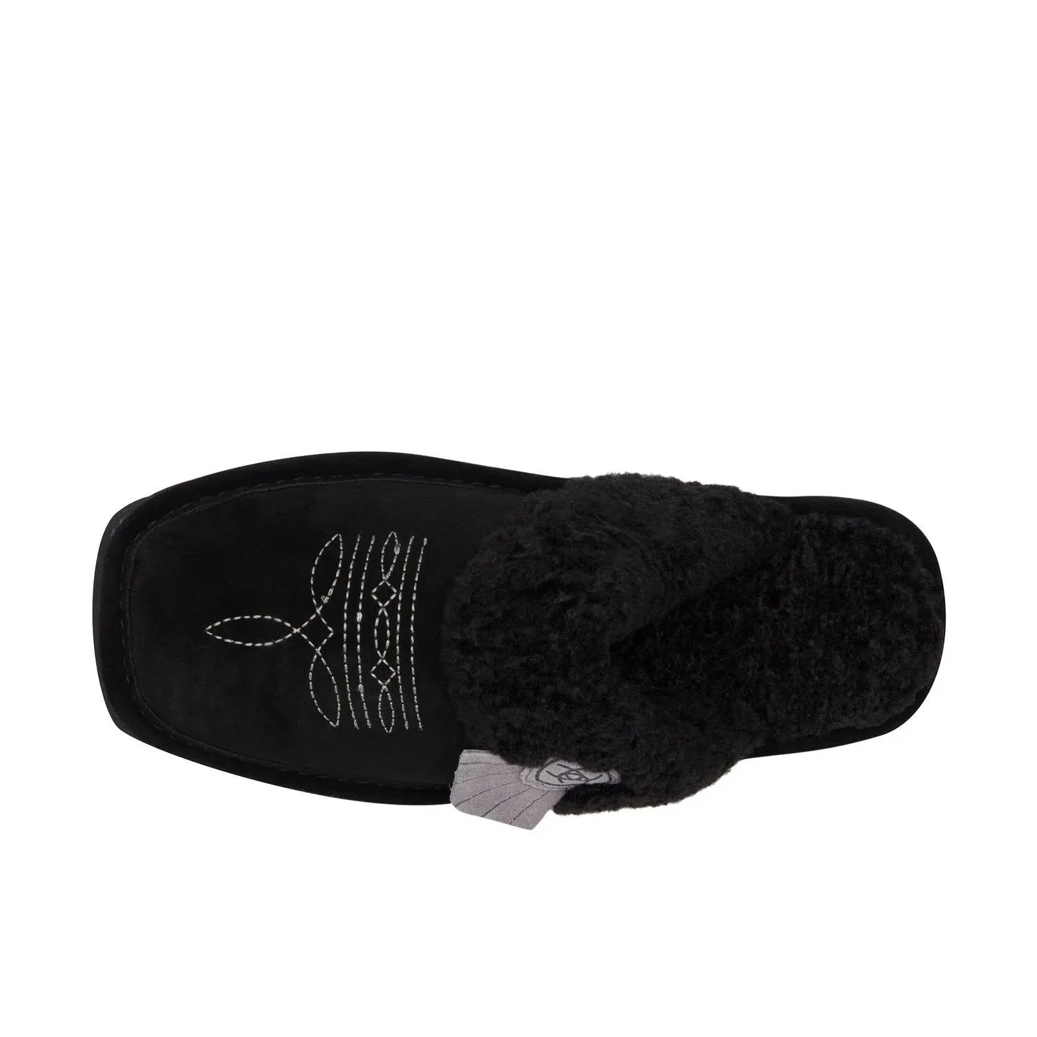 Women's Jackie Square Toe Slipper In Black