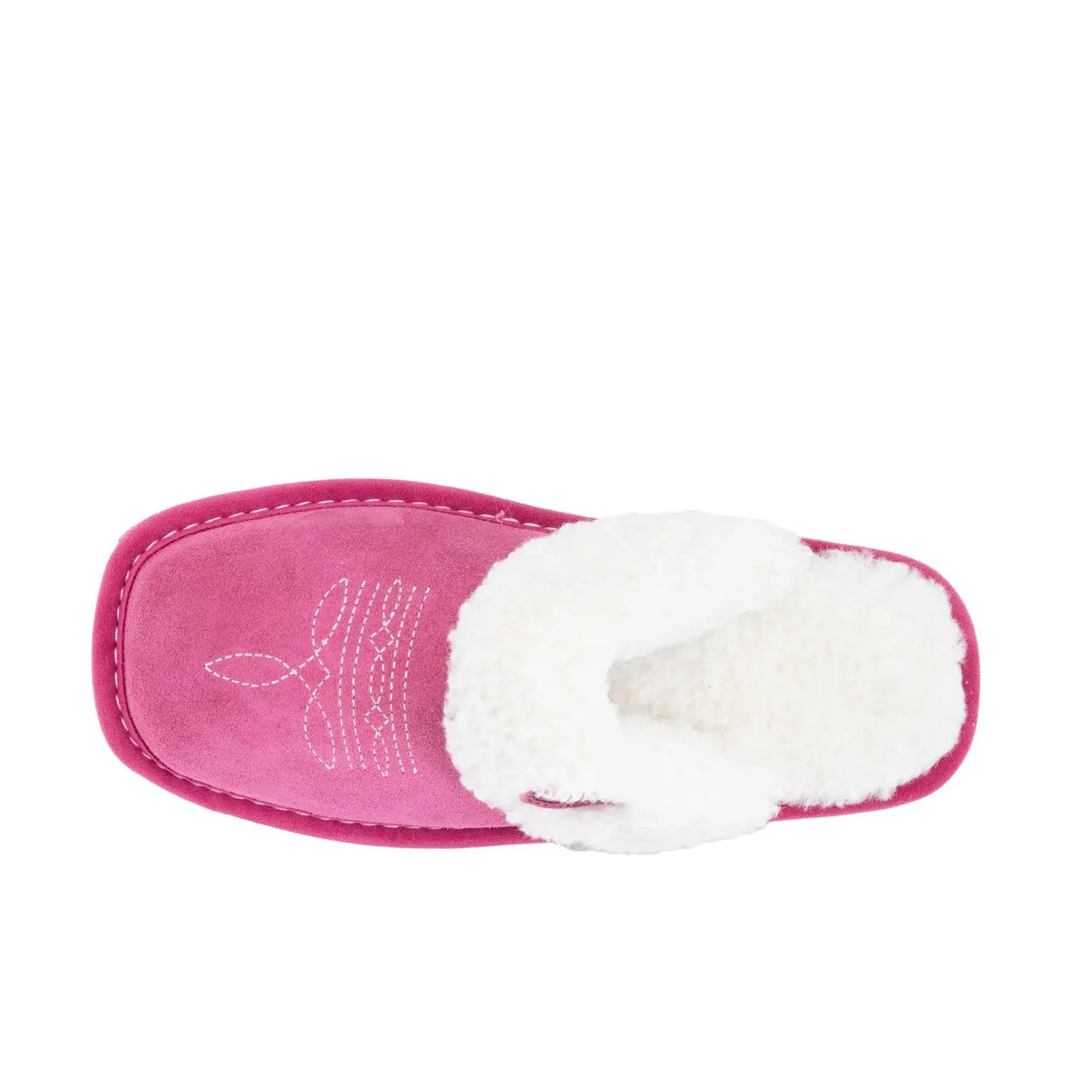Women's Jackie Square Toe Suede Slipper In Very Berry Pink