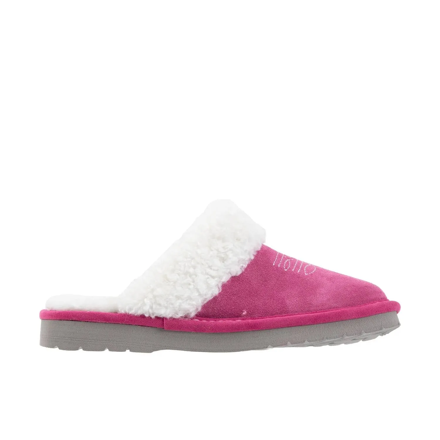Women's Jackie Square Toe Suede Slipper In Very Berry Pink