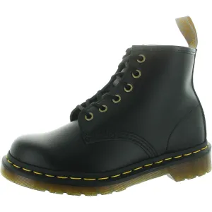 Womens Lace-Up Vegan Leather Combat & Lace-Up Boots