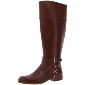 Womens Leather Harness Riding Boots