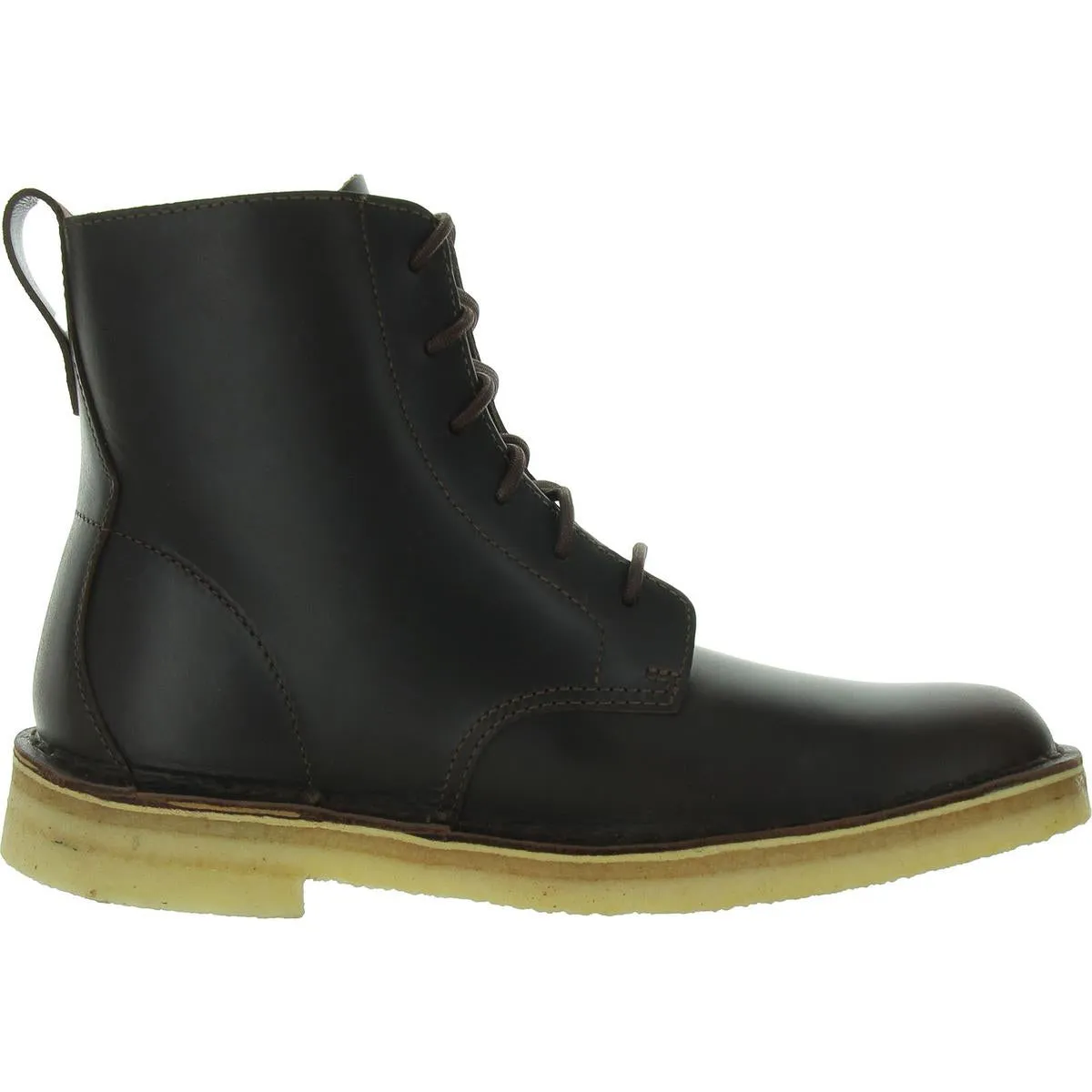Womens Leather Lace-Up Chukka Boots
