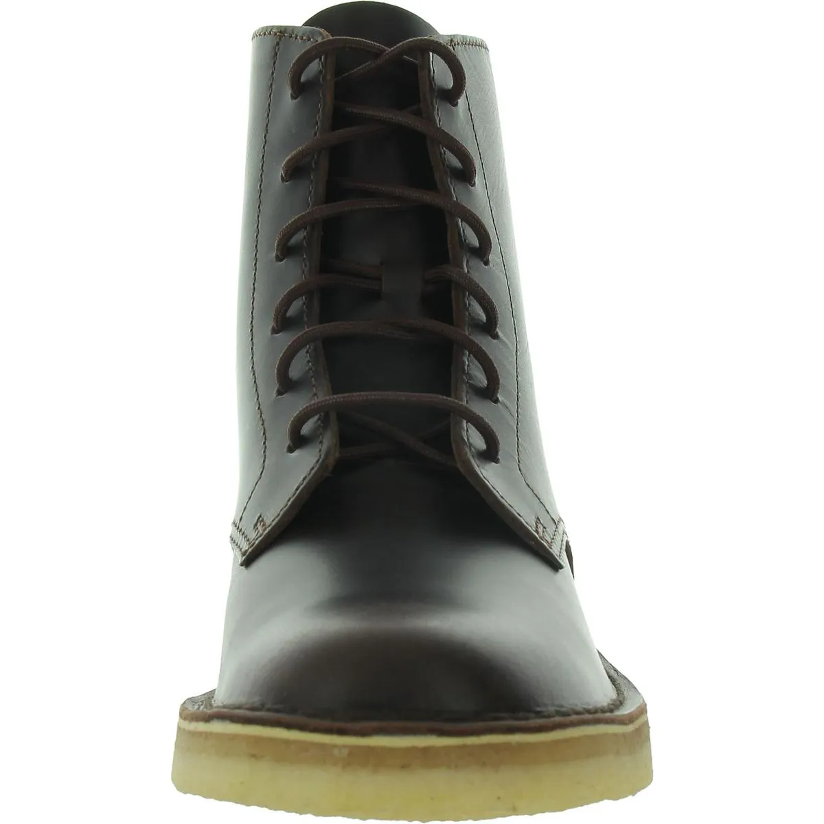 Womens Leather Lace-Up Chukka Boots