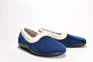 Women's Meena Faux Fur Slipper In Blue Plush