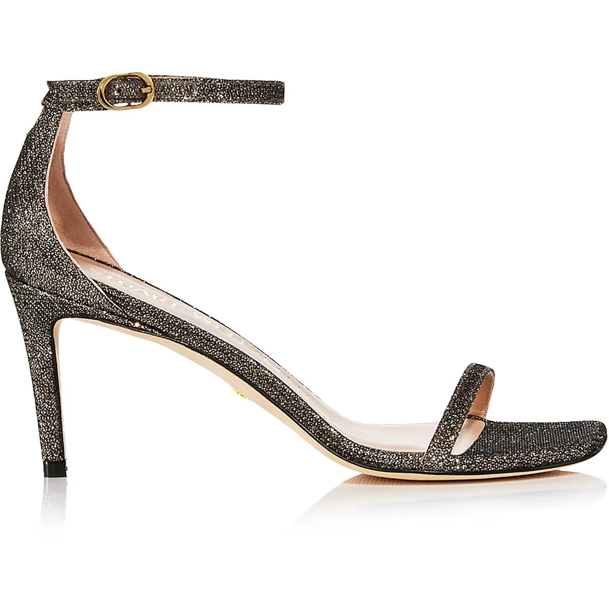 Womens Metallic Adjustable Heels
