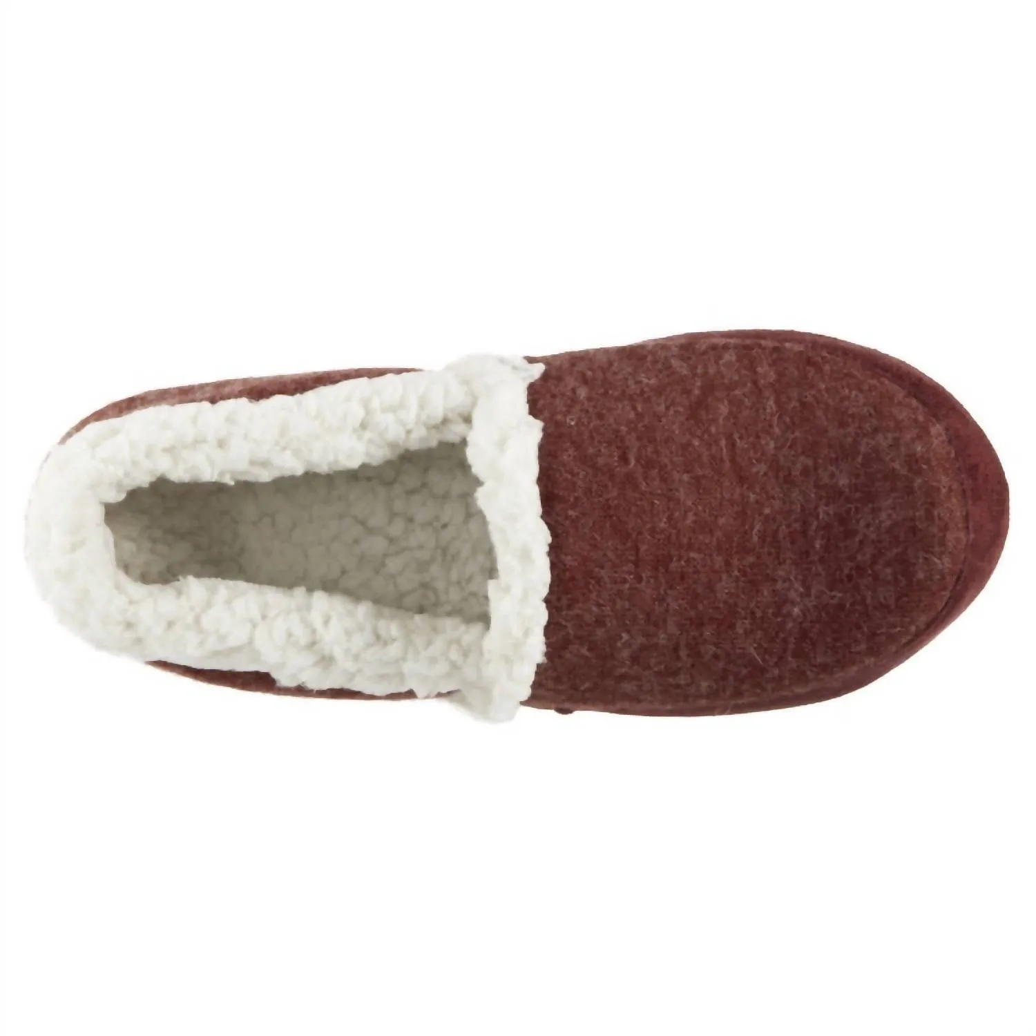 Womens Microsuede Marisol Closed Back Slipper In Chili