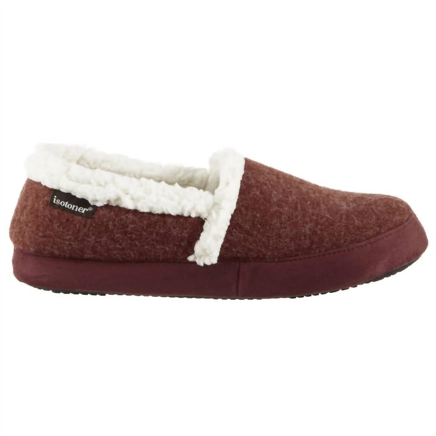 Womens Microsuede Marisol Closed Back Slipper In Chili