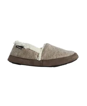 WomenS Microsuede Marisol Closed Back Slipper In Oatmeal Heathered