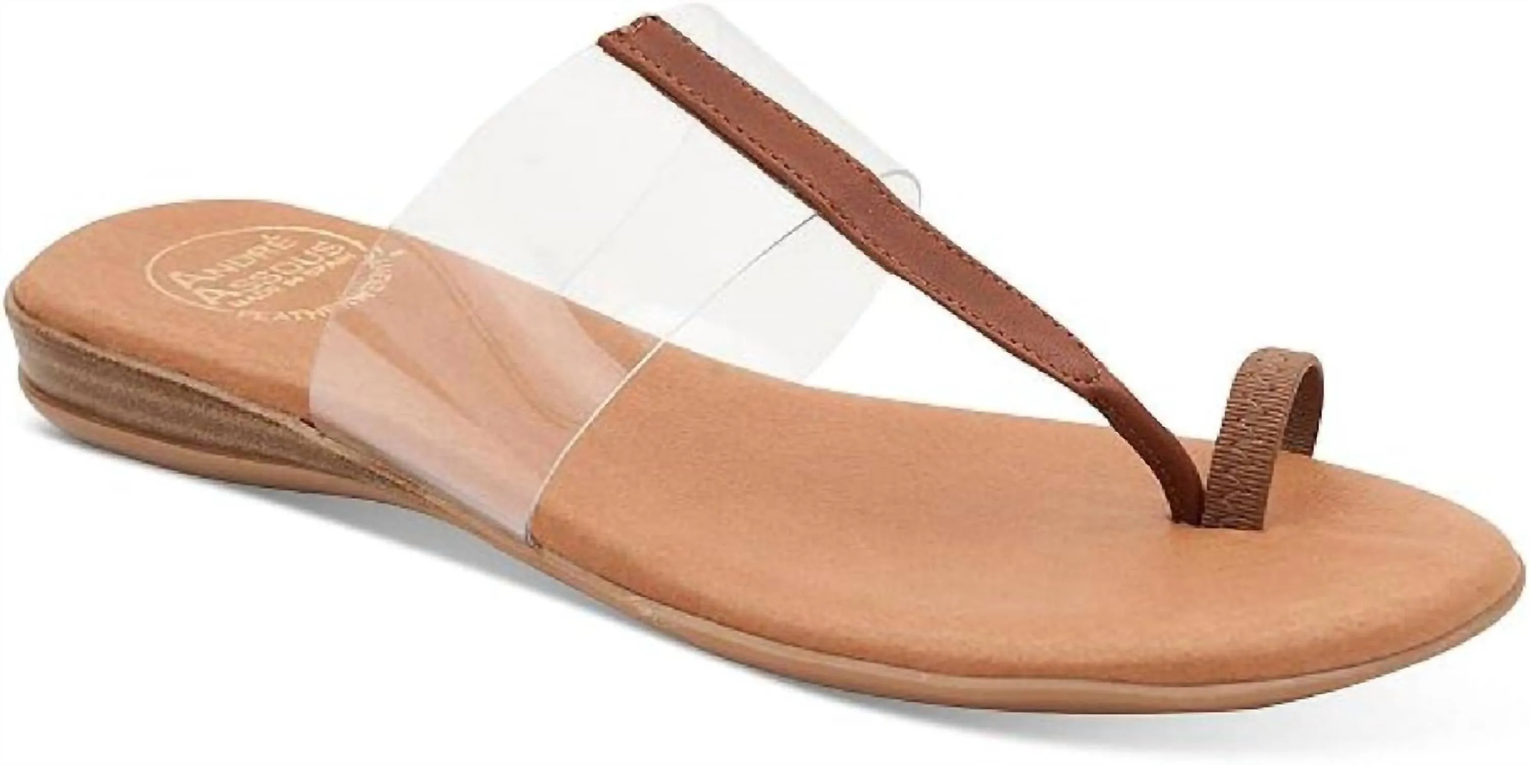 Women's Nailah Sandal In Clear/cuero