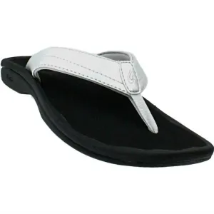 Women's Ohana Synthetic Sandals In White/black