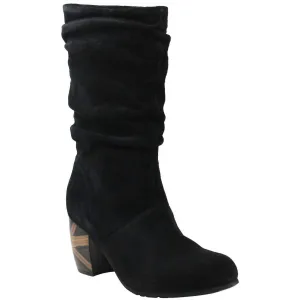 Women's Pamby Boot In Black Suede