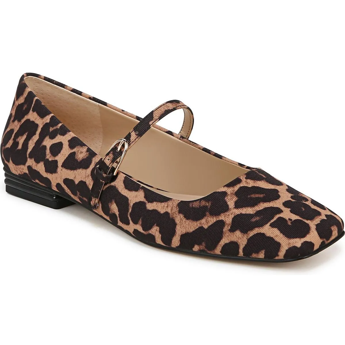 Womens Patent Square Toe Loafers
