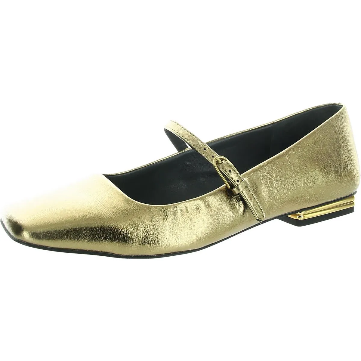 Womens Patent Square Toe Loafers