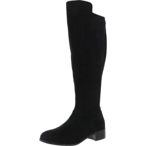 Womens Plaid Knee-High Boots