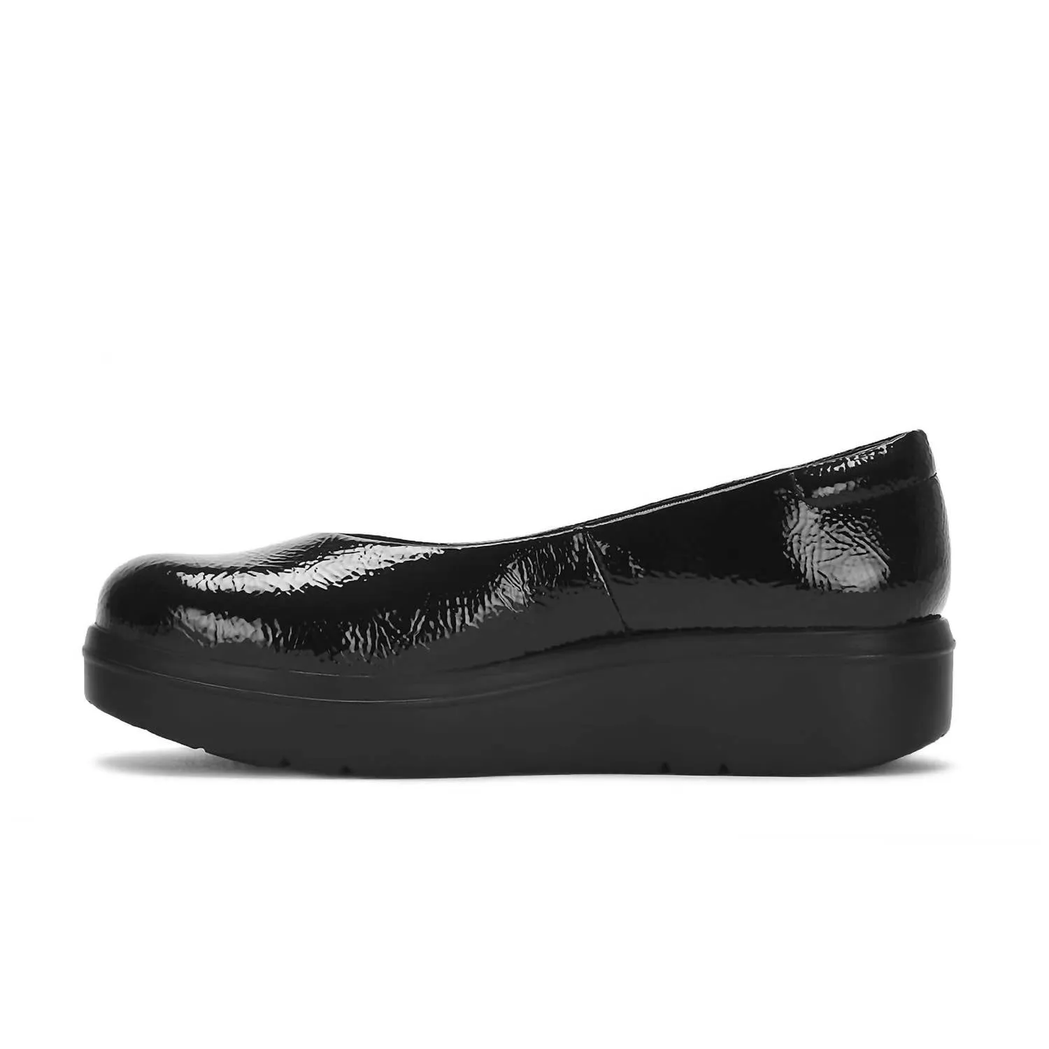 Women's Platform Patent Moccasins In Black