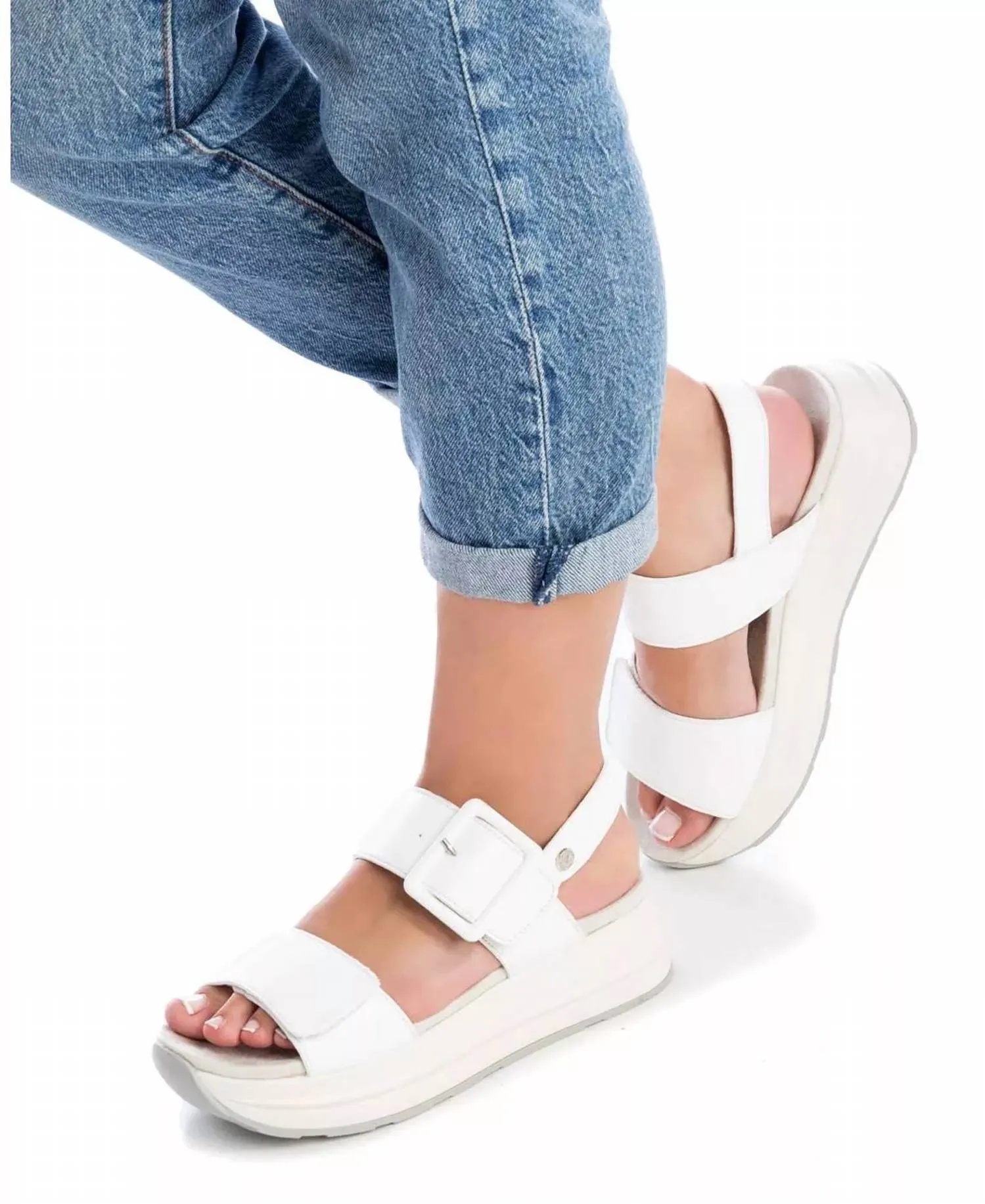 Women's Platform Sandals In White