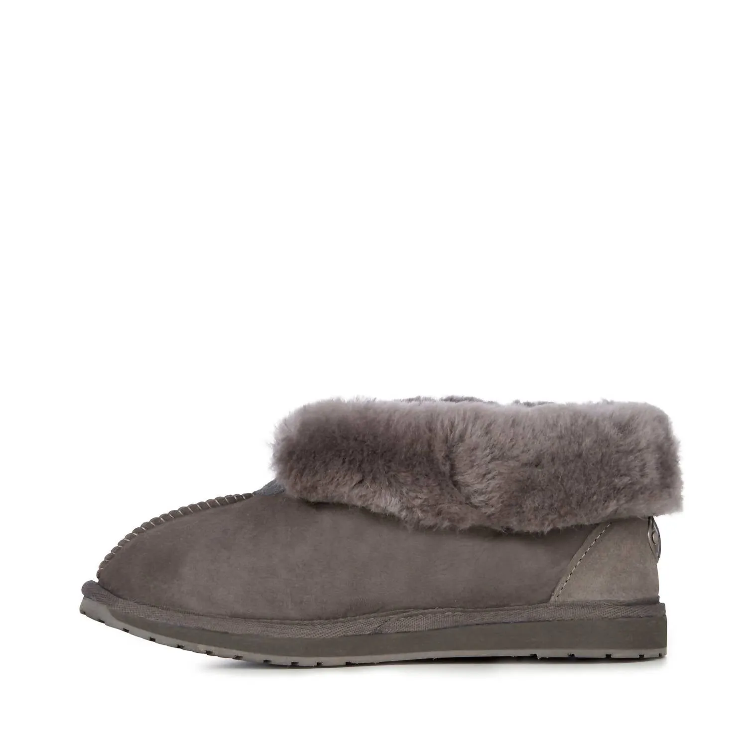 Women's Platinum Albany Fold Down Slipper In Charcoal