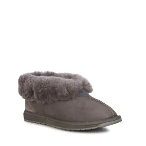 Women's Platinum Albany Fold Down Slipper In Charcoal