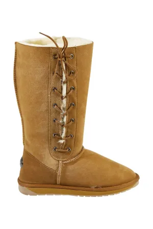 Women's Platinum Hi Lace Boot In Chestnut