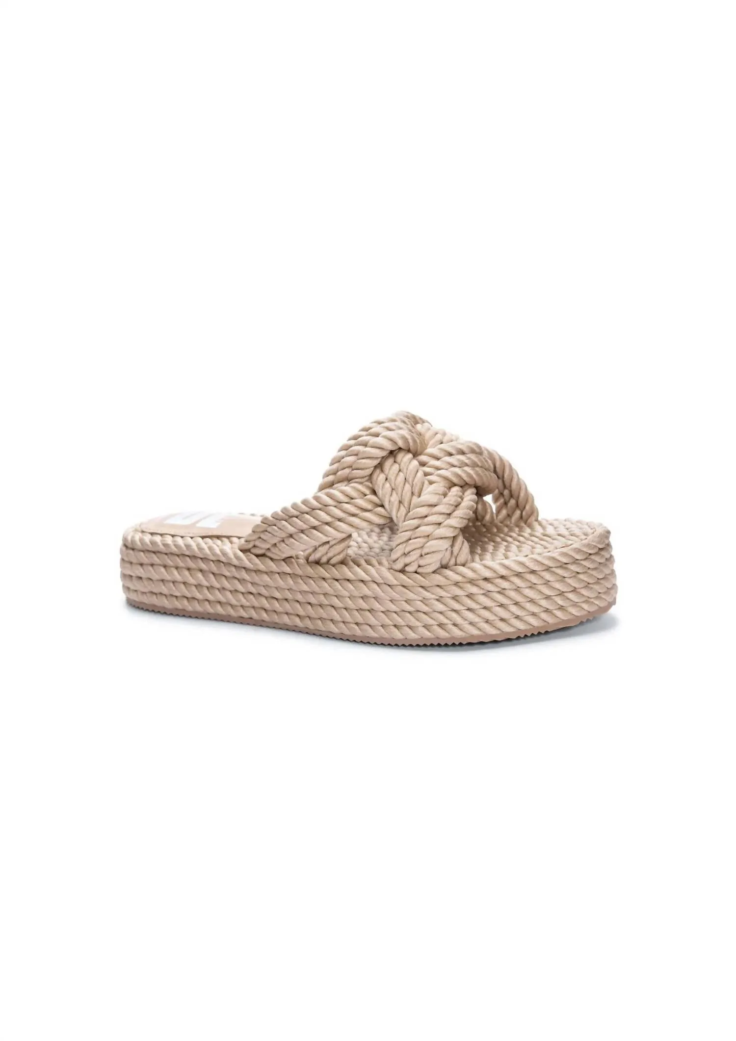 Women's Rope Platform Summer Sandal In Natural