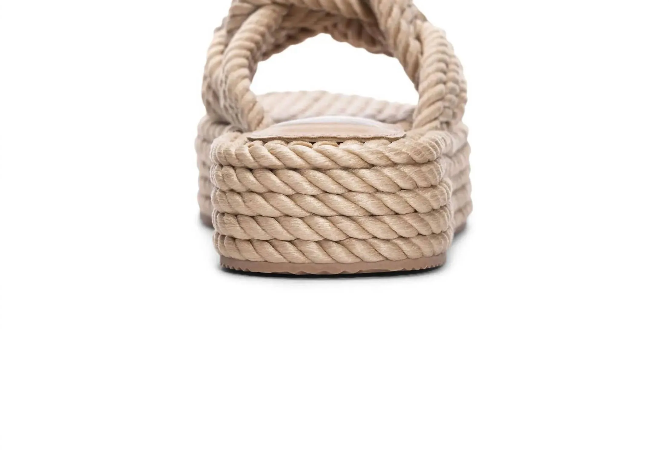 Women's Rope Platform Summer Sandal In Natural