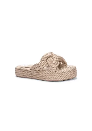 Women's Rope Platform Summer Sandal In Natural