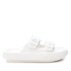 Women's Rubber Flat Sandals In White