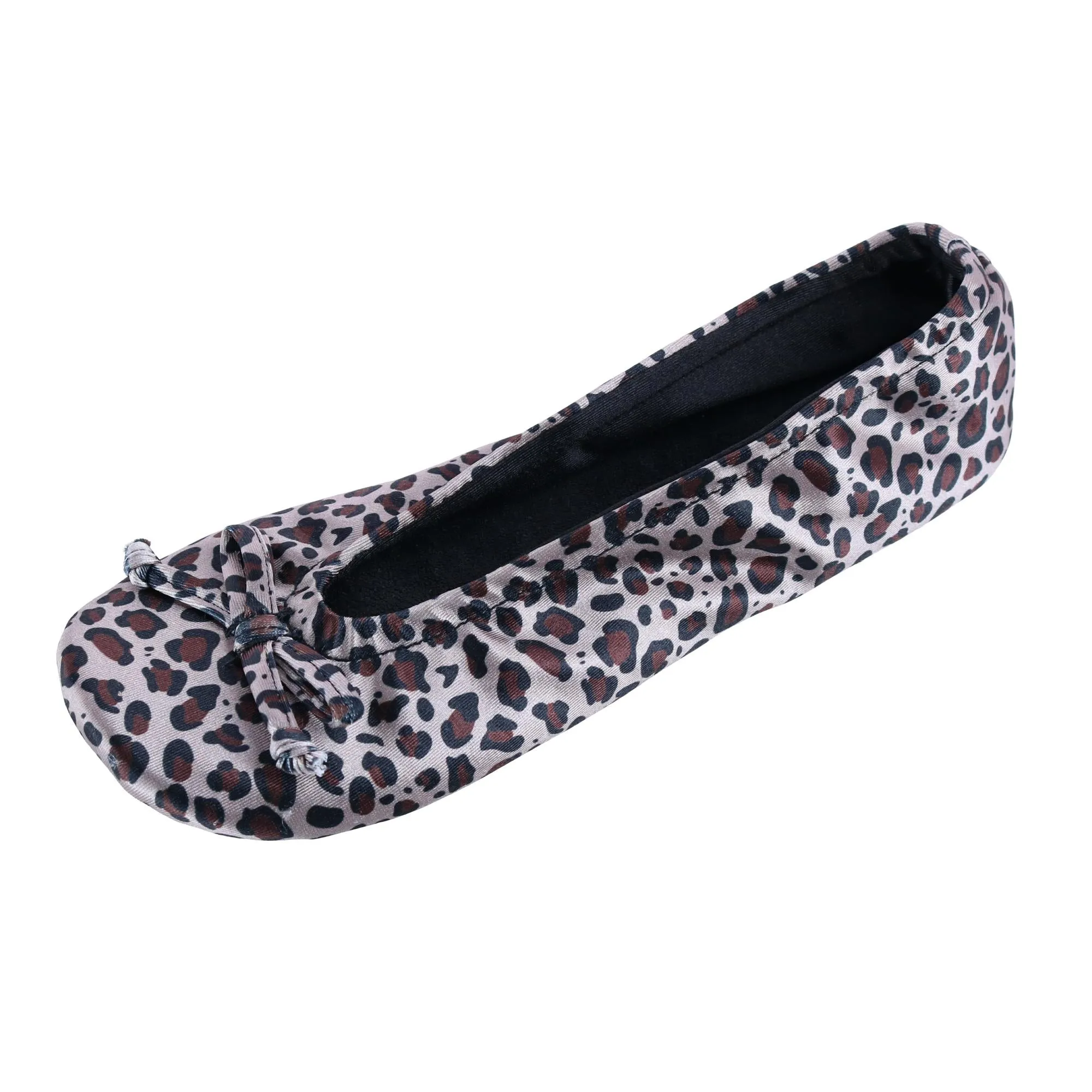 Women's Satin Ballerina Slipper House Shoe