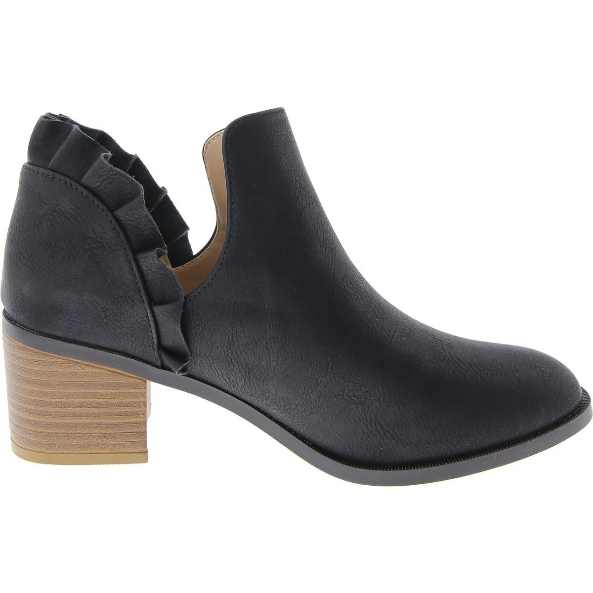 Womens Slip On Round Toe Shooties
