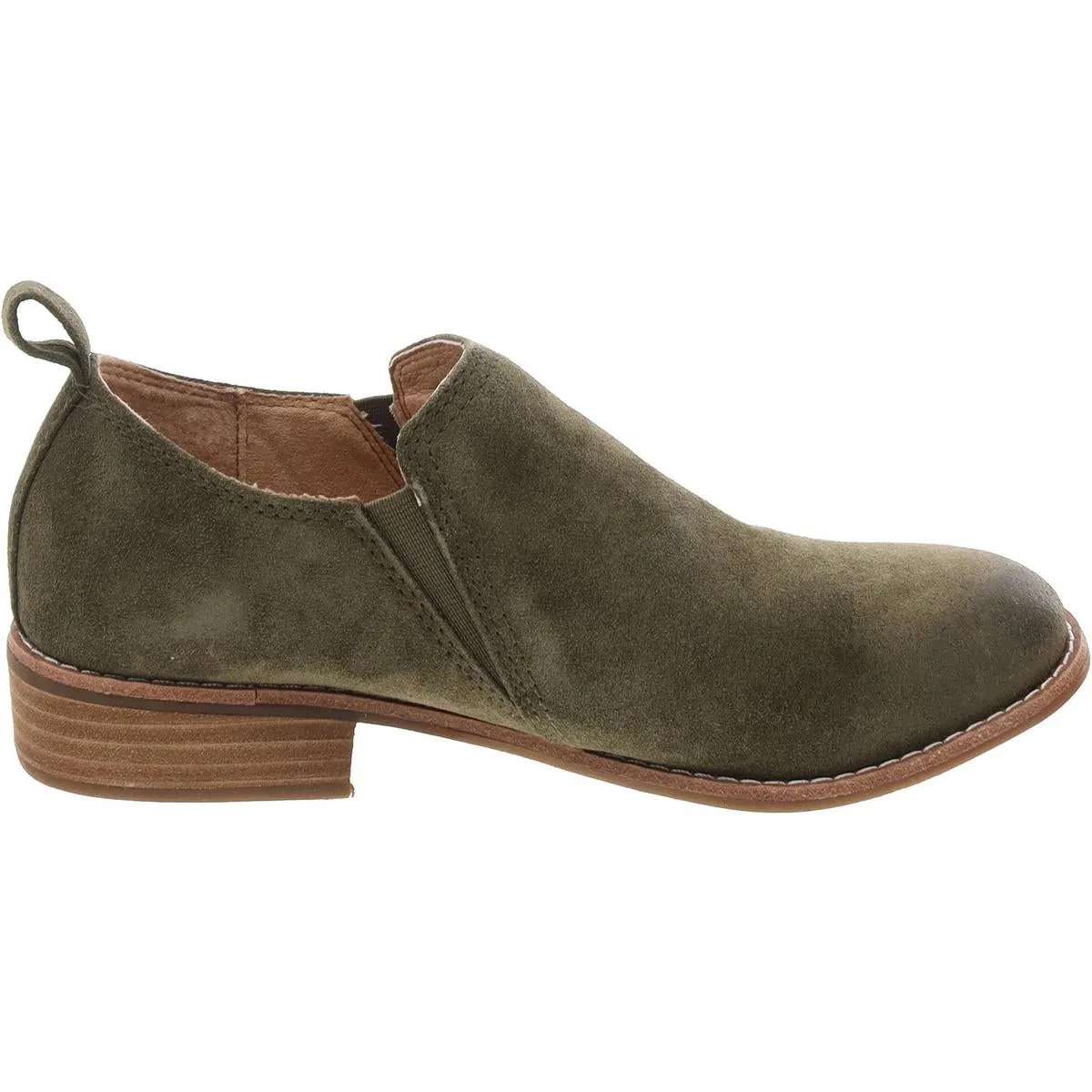 Womens Solid Faux Suede Chukka Boots
