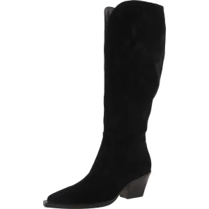 Womens Solid Man Made Knee-High Boots